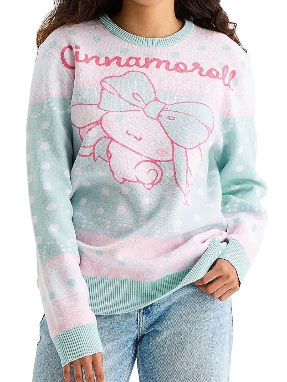 New! Cinnamoroll Sanrio Hello Kitty Pastel Sweater - Women's Juniors L or XL